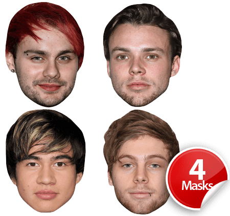 5 Seconds of Summer Mask Pack
