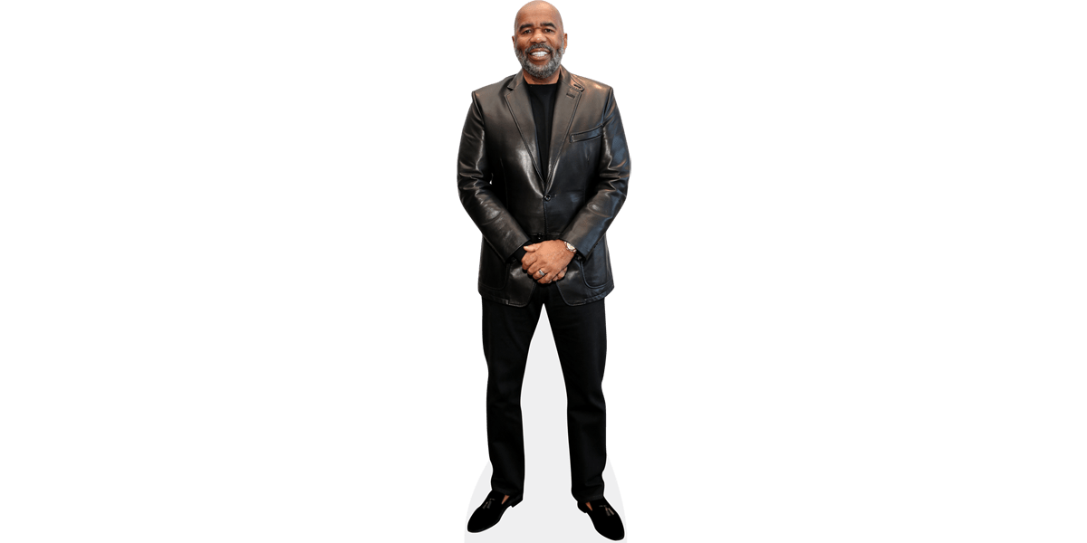 Steve Harvey (Black Jacket) Cardboard Cutout Celebrity Cutouts