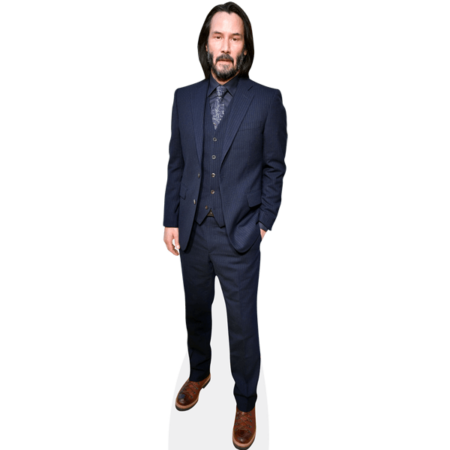 Featured image for “Keanu Reeves (Blue Suit) Cardboard Cutout”