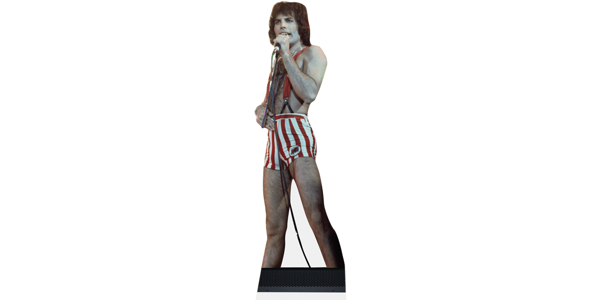 Cardboard Cutout lifesize Standee. Freddie Mercury Shorts 