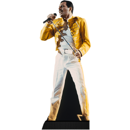 Featured image for “Freddie Mercury (Yellow Jacket) Cardboard Cutout”