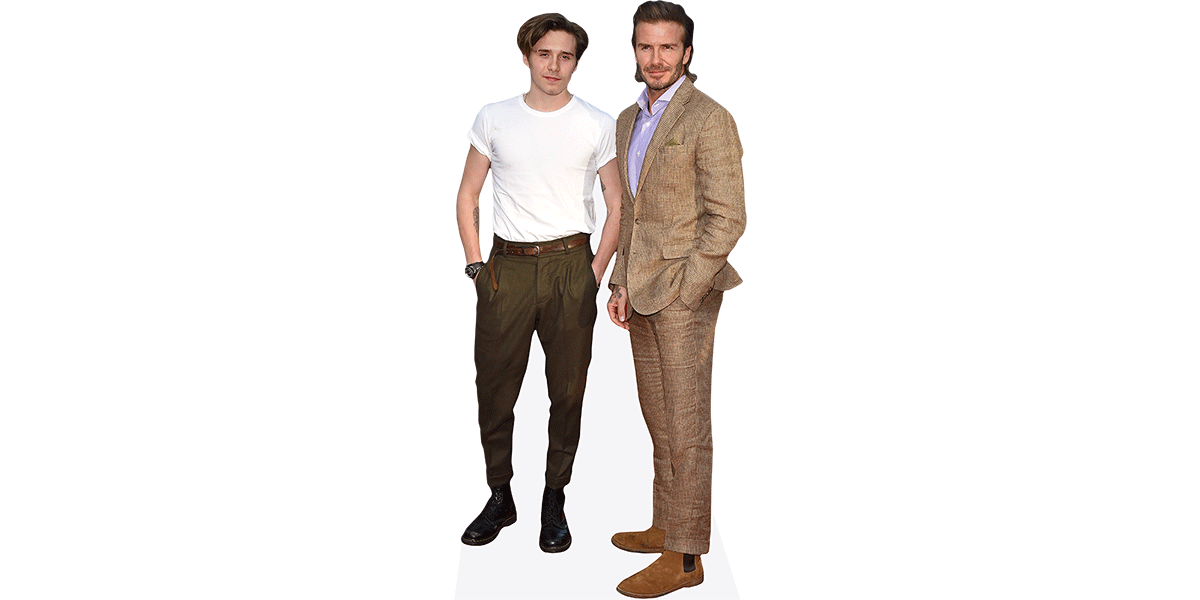 Featured image for “David And Brooklyn Beckham (Mini Duo) Celebrity Cutout”