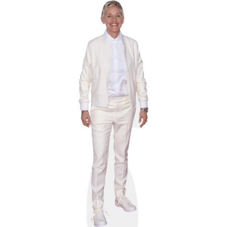 Featured image for “Ellen DeGeneres (White Suit) Cardboard Cutout”