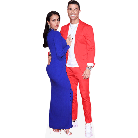 Featured image for “Cristiano Ronaldo And Georgina Rodriguez (Duo) Mini Celebrity Cutout”
