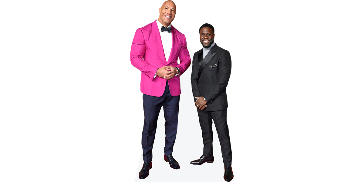 Kevin Hart And Dwayne Johnson (Duo) Celebrity Cutout - Celebrity Cutouts