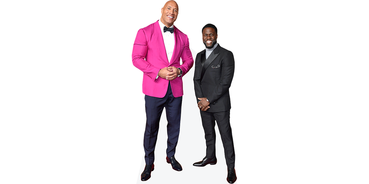 Kevin Hart And Dwayne Johnson Duo Celebrity Cutout Celebrity Cutouts Kevin Hart And Dwayne Johnson Duo Celebrity Cutout Celebrity Cutouts