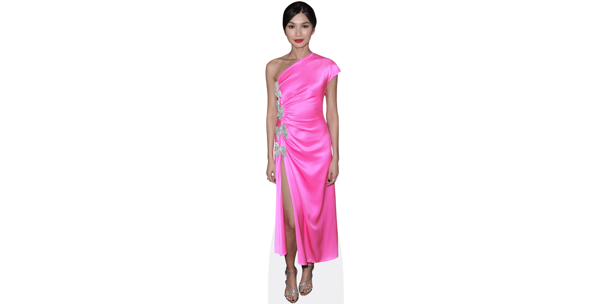 Gemma Chan (Pink Dress) Cardboard Cutout