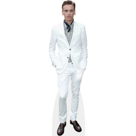 Featured image for “Jamie Campbell Bower (White Suit) Cardboard Cutout”