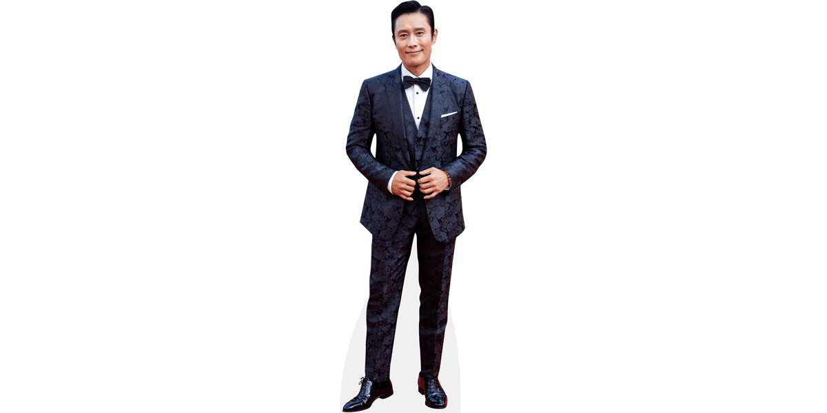 LEE BYUNG HUN コラージュフレーム Lee Byung-hun (Leather Jacket) Cardboard Cutout - Celebrity
