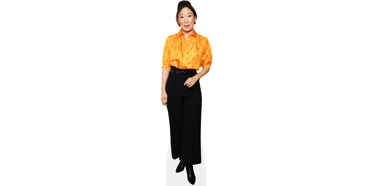 Sandra Oh (Orange Top) Cardboard Cutout - Celebrity Cutouts