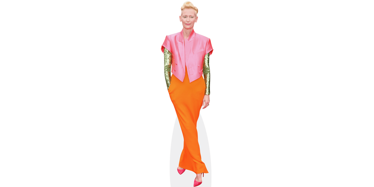 Tilda Swinton (Orange Dress) Cardboard Cutout - Celebrity Cutouts