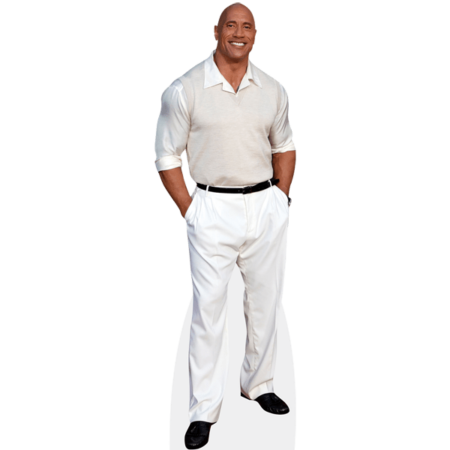 Featured image for “Dwayne 'The Rock' Johnson (White Outfit) Cardboard Cutout”