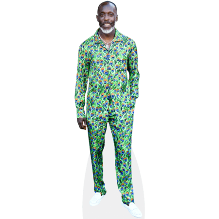 Featured image for “Michael K. Williams (Peacock Print) Cardboard Cutout”