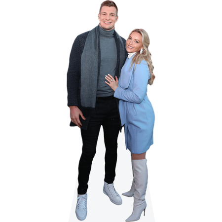 Featured image for “Rob Gronkowski And Camille Kostek (Duo 2) Mini Celebrity Cutout”