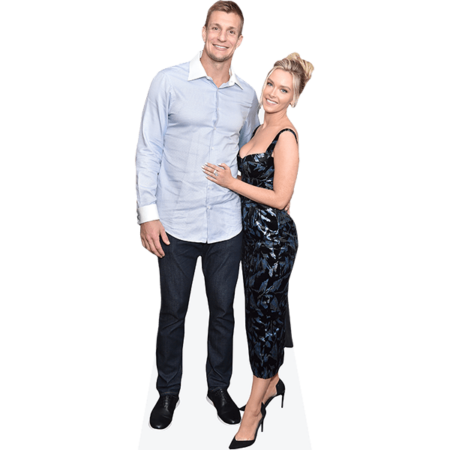 Featured image for “Rob Gronkowski And Camille Kostek (Duo) Mini Celebrity Cutout”