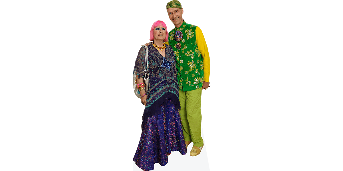Featured image for “Zandra Rhodes And Andrew Logan (Duo) Mini Celebrity Cutout”