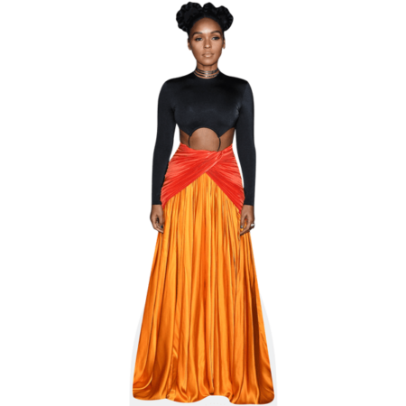 Featured image for “Janelle Monáe (Orange Dress) Cardboard Cutout”