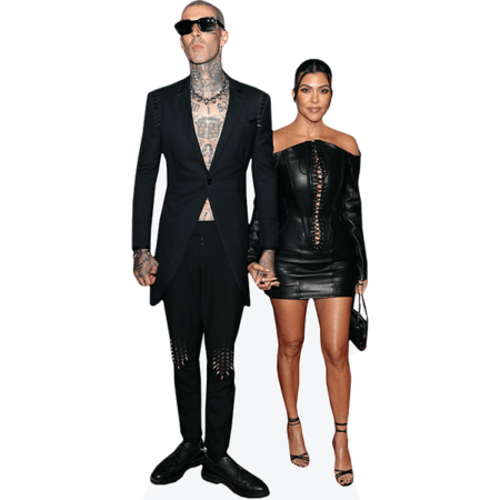 Featured image for “Travis Barker And Kourtney Kardashian (Duo) Mini Celebrity Cutout”