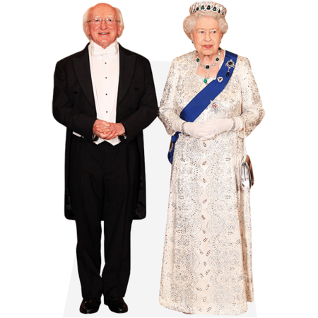 Featured image for “Michael D. Higgins And Queen Elizabeth II (Duo) Mini Celebrity Cutout”