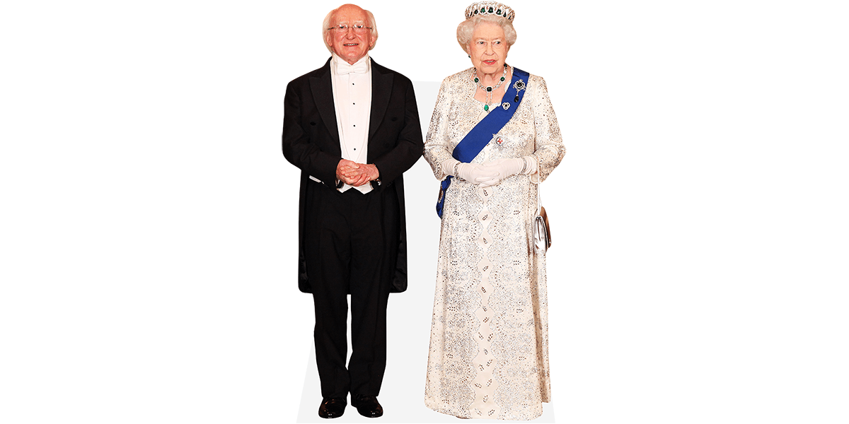 Featured image for “Michael D. Higgins And Queen Elizabeth II (Duo) Mini Celebrity Cutout”