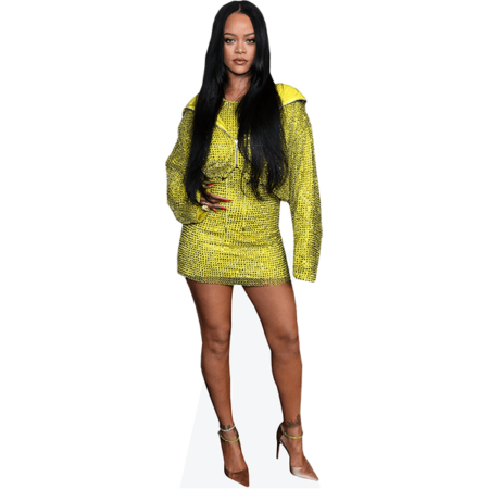Featured image for “Rihanna (Yellow) Cardboard Cutout”