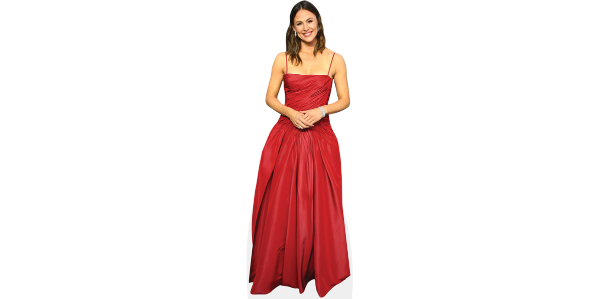 mini size Kate Beckinsale Standee. Red Dress Cardboard Cutout 