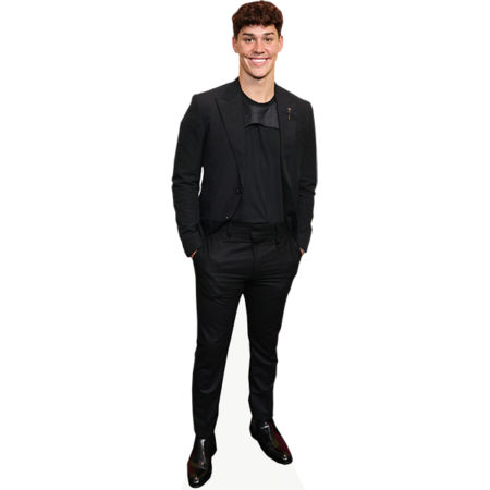 Featured image for “Noah Beck (Black Suit) Cardboard Cutout”