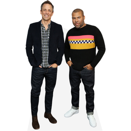 Featured image for “Seth Meyers And Jordan Peele (Duo) Mini Celebrity Cutout”