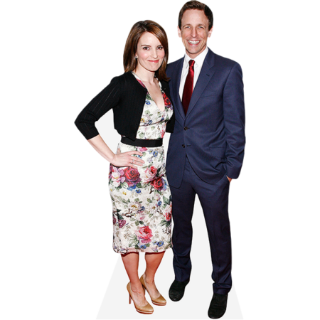 Featured image for “Seth Meyers And Tina Fey (Duo) Mini Celebrity Cutout”