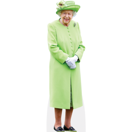 Featured image for “HRH The Queen (Green Outfit) Cardboard Cutout”