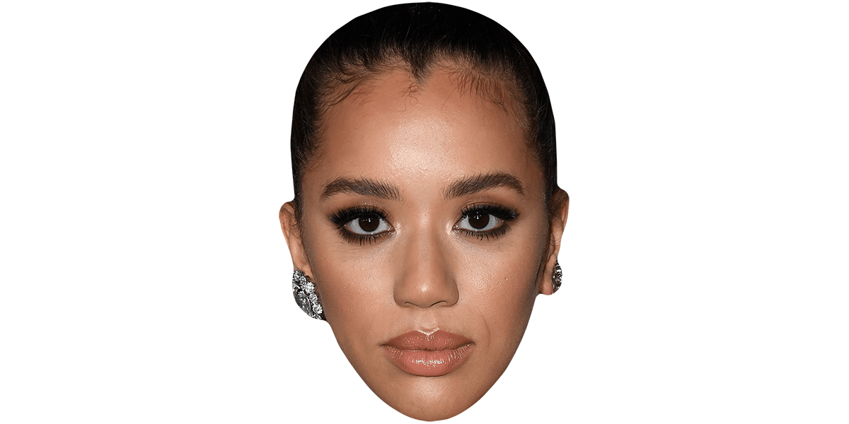 Jasmin Savoy Brown (Make Up) Celebrity Mask - Celebrity Cutouts