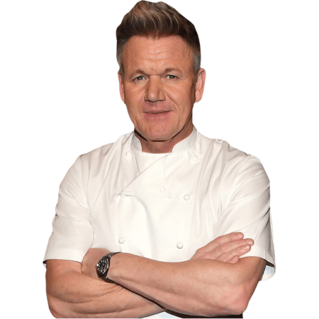 Featured image for “Gordon Ramsay (White Jacket) Half Body Buddy Cutout”