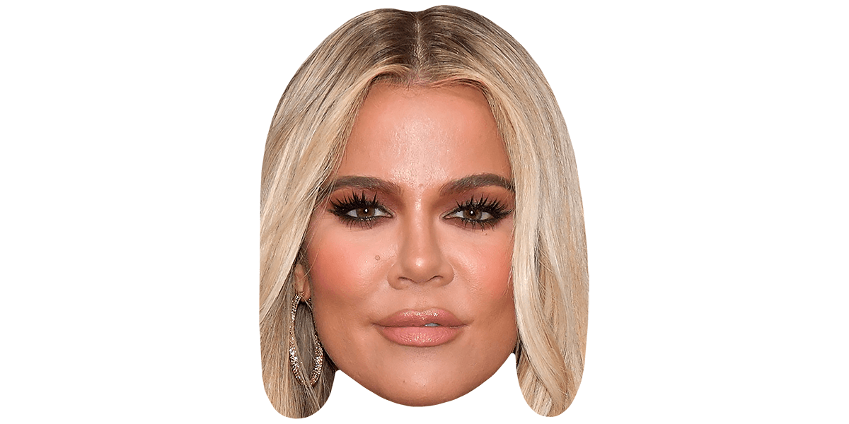 Khloe Kardashian (Blonde Hair) Big Head - Celebrity Cutouts