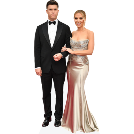 Featured image for “Scarlett Johansson And Colin Jost (Duo 1) Mini Celebrity Cutout”