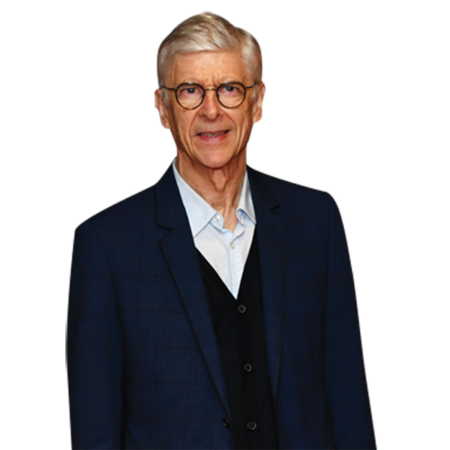 Featured image for “Arsène Wenger (Blue Suit) Half Body Buddy Cutout”