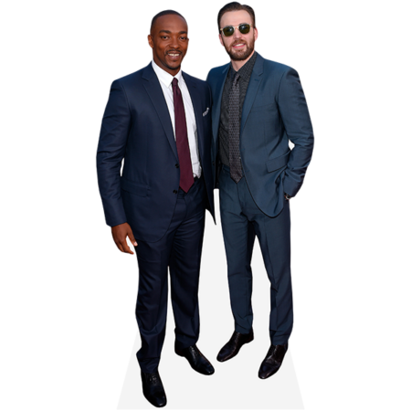Featured image for “Chris Evans And Anthony Mackie (Duo) Mini Celebrity Cutout”