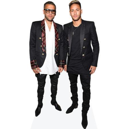 Featured image for “Dani Alves And Neymar Jr (Duo) Mini Celebrity Cutout”