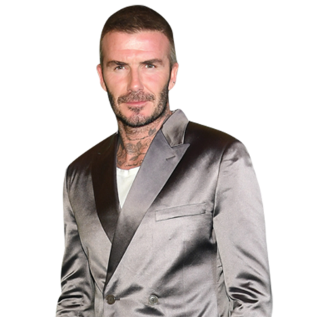 David Beckham (Grey Suit) Cardboard Cutout - Celebrity Cutouts