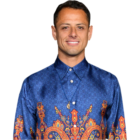 Featured image for “Javier Hernández (Blue) Half Body Buddy Cutout”
