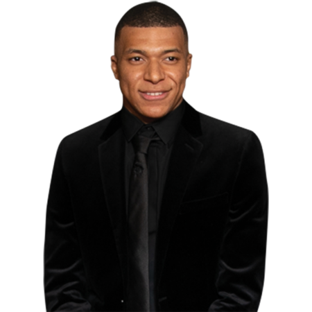 Featured image for “Kylian Mbappé (Suit) Half Body Buddy Cutout”