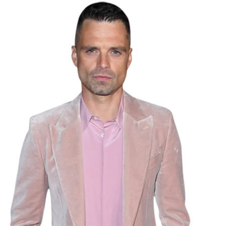 Featured image for “Sebastian Stan (Pink Suit) Half Body Buddy Cutout”