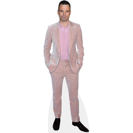 Featured image for “Sebastian Stan (Pink Suit) Cardboard Cutout”