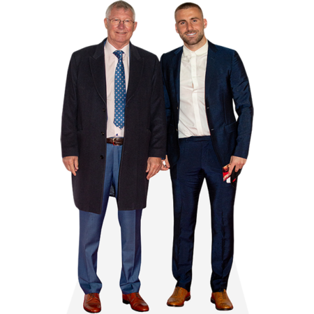 Featured image for “Sir Alex Ferguson And Luke Shaw (Duo) Mini Celebrity Cutout”