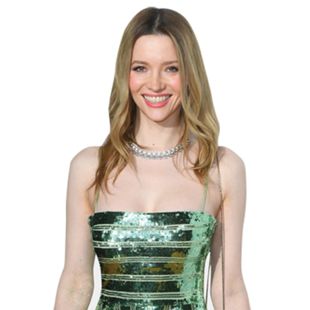 Featured image for “Talulah Riley (Green Dress) Half Body Buddy Cutout”