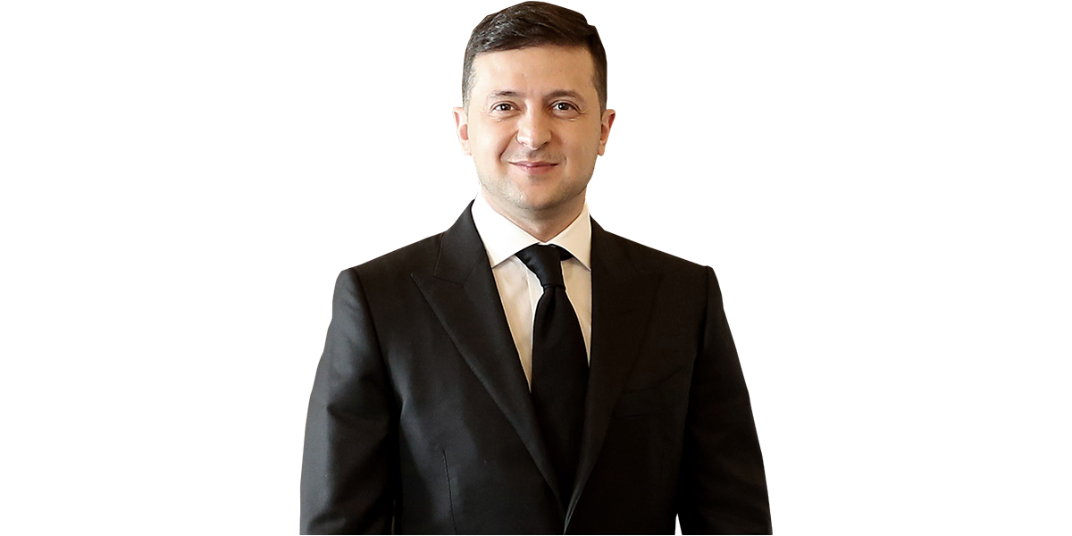 Volodymyr Zelenskyy (Suit) Half Body Buddy Cutout - Celebrity Cutouts