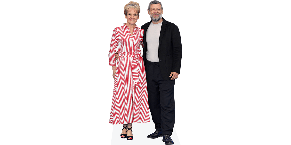 Featured image for “Lorraine Ashbourne and Andy Serkis (Duo 2) Mini Celebrity Cutout”
