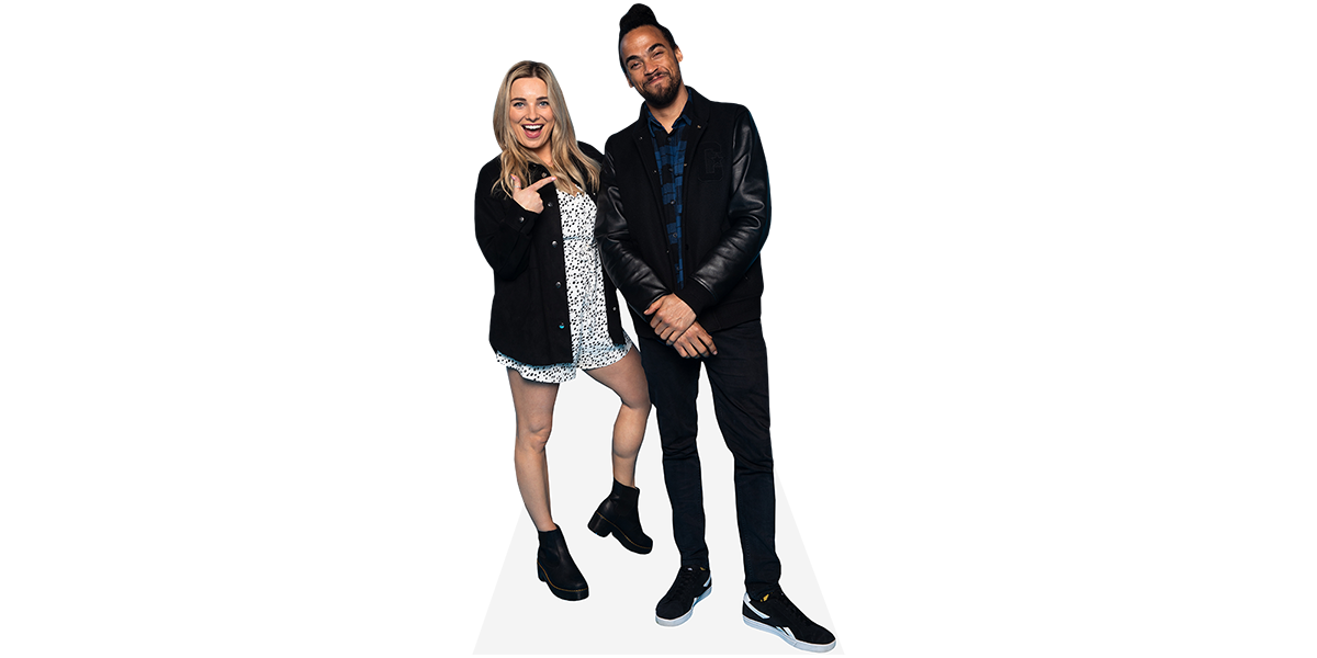 Featured image for “Sian Welby And Dev Griffin (Duo) Mini Celebrity Cutout”