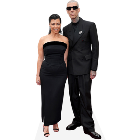 Featured image for “Travis Barker And Kourtney Kardashian (Duo 3) Mini Celebrity Cutout”