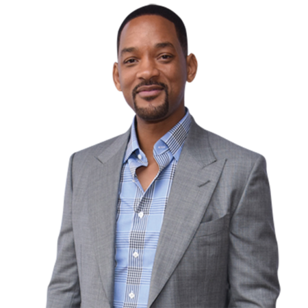 Blue Suit Standee. Cardboard Cutout mini size Will Smith 
