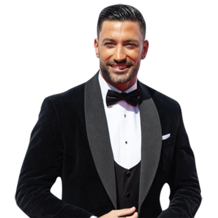Featured image for “Giovanni Pernice (Black Suit) Half Body Buddy Cutout”